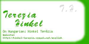 terezia hinkel business card